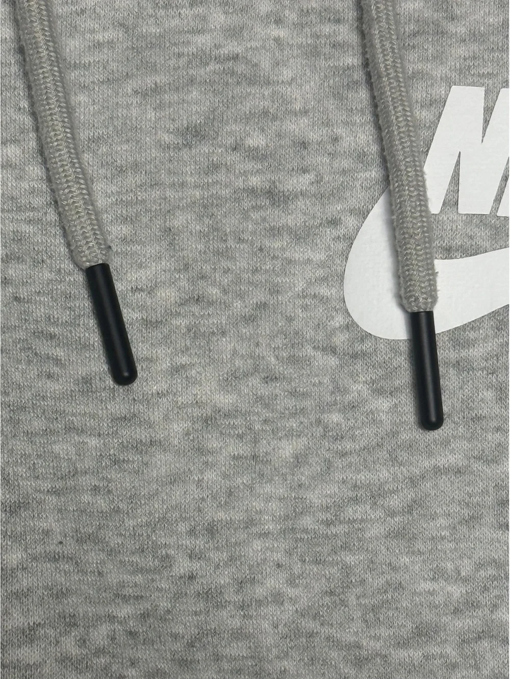 Nike Women's Gray Pullover Hoodie White Swoosh Logo M